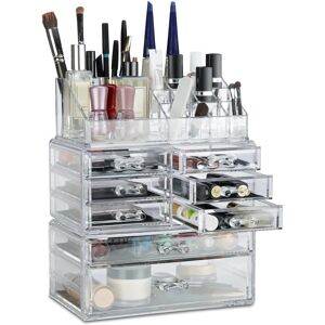 Relaxdays Acrylic Makeup Organizer Set - 24 Compartments Relaxdays Acrylic Makeup Organizer Set - 24 Compartments