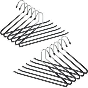 Relaxdays - Set 24 Clothes Hangers for Pants - Space Saving, Non-Slip, 35 cm Relaxdays - Set 24 Clothes Hangers for Pants - Space Saving, Non-Slip, 35 cm