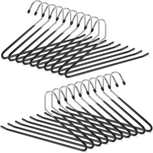 Relaxdays Set 60 Non-slip Metal Pants Hangers - Pants Organizer Relaxdays Set 60 Non-slip Metal Pants Hangers - Pants Organizer