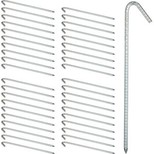 Relaxdays Zinc Steel Tent Pegs - 40 pcs - 39cm - Tent Stakes Relaxdays Zinc Steel Tent Pegs - 40 pcs - 39cm - Tent Stakes