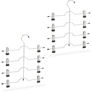 Relaxdays Silver Clothes Hangers - Space-Saving Multi-Set Relaxdays Silver Clothes Hangers - Space-Saving Multi-Set
