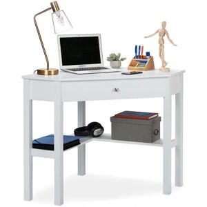 Relaxdays Compact Corner Desk - Rustic Style Office Furniture Relaxdays Compact Corner Desk - Rustic Style Office Furniture
