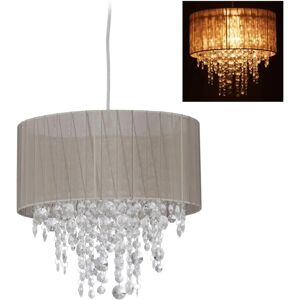 Relaxdays Gray Crystal Pendant Light - Ceiling Lamp Relaxdays Gray Crystal Pendant Light - Ceiling Lamp