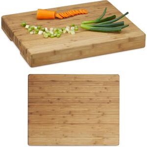 Relaxdays Bambù Cutting Board - Striped, Durable, 45x35cm Relaxdays Bambù Cutting Board - Striped, Durable, 45x35cm