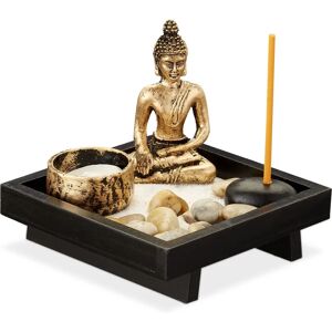 Relaxdays Zen Garden with Buddha - Relaxing Feng Shui Decor Relaxdays Zen Garden with Buddha - Relaxing Feng Shui Decor