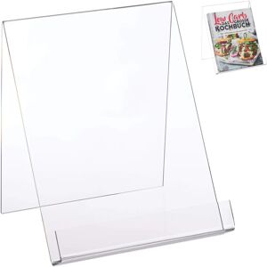 Relaxdays Transparent A4 Book Support - Book & Tablet Stand Relaxdays Transparent A4 Book Support - Book & Tablet Stand