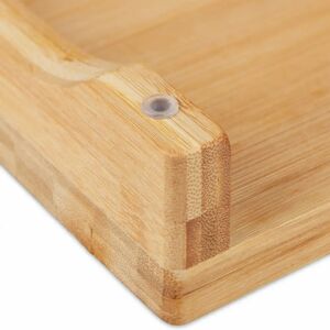 Relaxdays Bamboo Kitchen Cutting Board - Large, Juice Groove, Non-slip Relaxdays Bamboo Kitchen Cutting Board - Large, Juice Groove, Non-slip