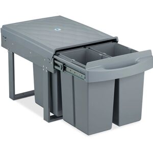 Relaxdays Waste Container - Space-saving, 4 Bins, 8L each - Waste Bin Relaxdays Waste Container - Space-saving, 4 Bins, 8L each - Waste Bin