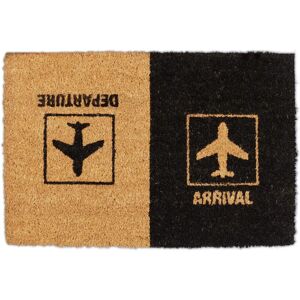 RELAXDAYS Natural Coir Doormat - Arrival Departure - 40x60 cm - Indoor/Outdoor RELAXDAYS Natural Coir Doormat - Arrival Departure - 40x60 cm - Indoor/Outdoor