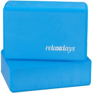 Blocchi Yoga Relaxdays Blu 8x23x15cm Blocchi Yoga Relaxdays Blu 8x23x15cm