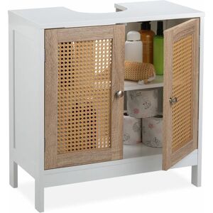 Relaxdays 10035343 Badkamermeubelset - Ruimtebesparende Witte Kast Relaxdays 10035343 Badkamermeubelset - Ruimtebesparende Witte Kast