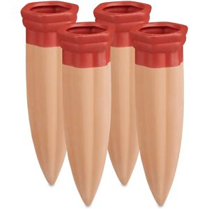 Relaxdays - Clay Cone 4 pcs - Automatic Plant Watering System Relaxdays - Clay Cone 4 pcs - Automatic Plant Watering System