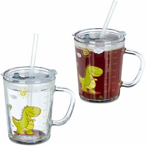 Relaxdays Saftglas 2 Stück - 400 ml Trinkglas Relaxdays Saftglas 2 Stück - 400 ml Trinkglas
