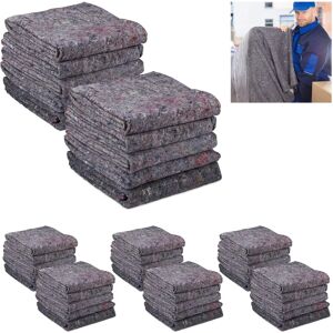 Relaxdays - Pack 20 Fieltros Protectores Mudanzas - 150x200cm - Gray - Storage Basket Relaxdays - Pack 20 Fieltros Protectores Mudanzas - 150x200cm - Gray - Storage Basket