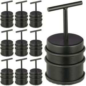 Relaxdays - Stainless Steel Door Stopper - 10 pcs Relaxdays - Stainless Steel Door Stopper - 10 pcs