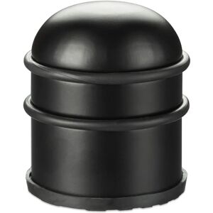 Relaxdays - 10x Door Stopper Steel Rubber Black Relaxdays - 10x Door Stopper Steel Rubber Black