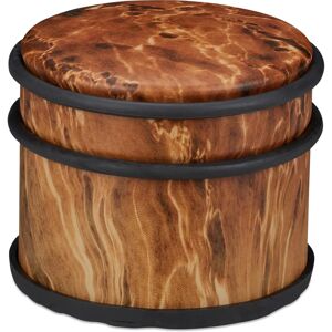 Relaxdays Door Stopper - Heavy Duty Stainless Steel Rubber - Dark Brown - 9.5cm Ø Relaxdays Door Stopper - Heavy Duty Stainless Steel Rubber - Dark Brown - 9.5cm Ø