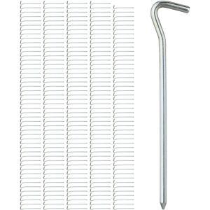 Relaxdays 240 Tent Pegs - Galvanized Iron, 18cm, Stable Relaxdays 240 Tent Pegs - Galvanized Iron, 18cm, Stable