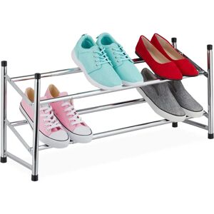 RELAXDAYS Adjustable Shoe Rack - 2 Shelves - Fits 10 Pairs RELAXDAYS Adjustable Shoe Rack - 2 Shelves - Fits 10 Pairs