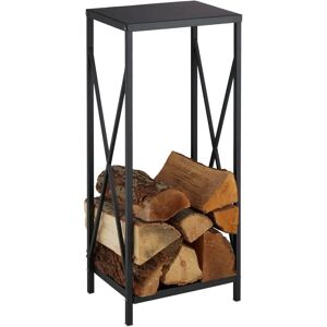 Leñero Vertical Relaxdays - Soporte de Leña de Acero para Interior Leñero Vertical Relaxdays - Soporte de Leña de Acero para Interior
