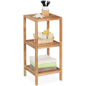 Relaxdays Walnut Bathroom Shelf - 3 Shelves, 79x36x36cm - Bathroom & Kitchen Storage Relaxdays Walnut Bathroom Shelf - 3 Shelves, 79x36x36cm - Bathroom & Kitchen Storage