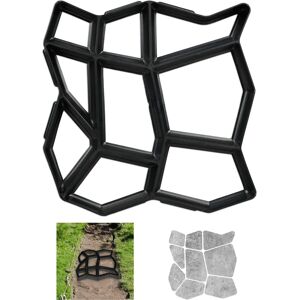 Relaxdays Concrete Mold Set - Irregular Garden Pathway Templates Relaxdays Concrete Mold Set - Irregular Garden Pathway Templates