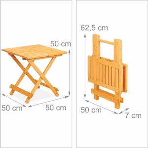 Relaxdays Camping Table 50x50x50 cm Relaxdays Camping Table 50x50x50 cm