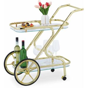 Relaxdays Serwisowy wózek - Nowoczesny i Elegancki Relaxdays Serwisowy wózek - Nowoczesny i Elegancki