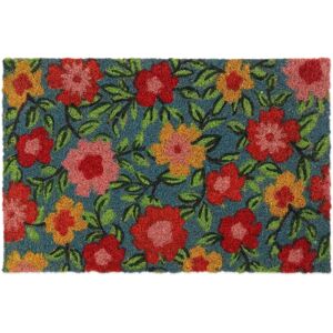 RELAXDAYS Coconut Fiber Doormat - Floral Pattern - 40x60cm - Doormat RELAXDAYS Coconut Fiber Doormat - Floral Pattern - 40x60cm - Doormat