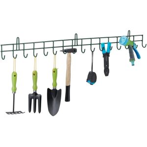 Relaxdays Garden Tool Organizer - 16 Hooks, Max 80kg - Steel Relaxdays Garden Tool Organizer - 16 Hooks, Max 80kg - Steel