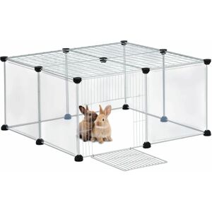 Relaxdays Habitat pour petits animaux - Extensible, Transparent - Habitat pour petits animaux Relaxdays Habitat pour petits animaux - Extensible, Transparent - Habitat pour petits animaux