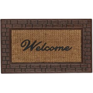 Relaxdays Door Mat - Weather-resistant, Non-slip, Brick Pattern, 45x75cm Relaxdays Door Mat - Weather-resistant, Non-slip, Brick Pattern, 45x75cm