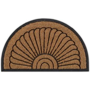 RELAXDAYS Door Mat - Coconut & Rubber Semi-Circular - 75x45cm RELAXDAYS Door Mat - Coconut & Rubber Semi-Circular - 75x45cm