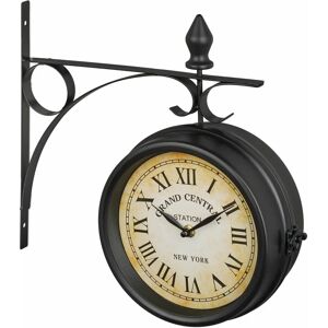 Relaxdays Wall Clock - Vintage Double-Sided Station Style 33cm Relaxdays Wall Clock - Vintage Double-Sided Station Style 33cm
