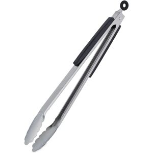 Relaxdays Stainless Steel BBQ Tongs - 38cm, Black/ Silver - Grill & Cookware Relaxdays Stainless Steel BBQ Tongs - 38cm, Black/ Silver - Grill & Cookware