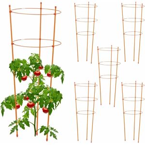 Relaxdays 10039799 Plant Support - Adjustable Tomato Cage - Orange Relaxdays 10039799 Plant Support - Adjustable Tomato Cage - Orange
