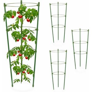Conjunto de suportes para plantas Relaxdays - Verde - Tomates, Rosas, Trepadeiras Conjunto de suportes para plantas Relaxdays - Verde - Tomates, Rosas, Trepadeiras
