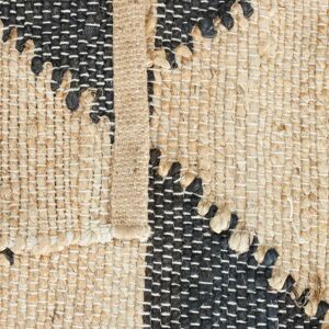 Relaxdays Cotton Jute Rug - Zigzag Pattern - 70x140cm - Kitchen & Hallway Relaxdays Cotton Jute Rug - Zigzag Pattern - 70x140cm - Kitchen & Hallway