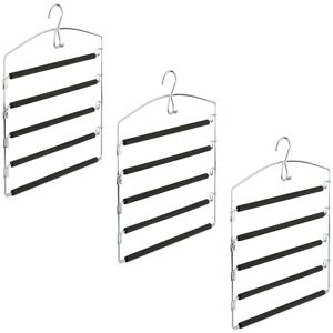 Relaxdays 6-Pack Space-Saving Metal Pants Hangers - Clothes Organizer Relaxdays 6-Pack Space-Saving Metal Pants Hangers - Clothes Organizer