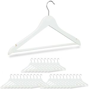 Relaxdays 30 Wooden Clothes Hangers - Rotatable 360° - Heavy Duty Relaxdays 30 Wooden Clothes Hangers - Rotatable 360° - Heavy Duty