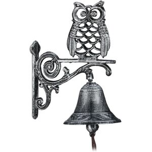 RELAXDAYS Owl Wall Bell Set - Rustic Vintage Door Garden Decor - Wall Bell RELAXDAYS Owl Wall Bell Set - Rustic Vintage Door Garden Decor - Wall Bell