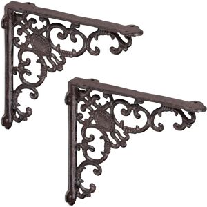 Relaxdays Vintage Baroque Support Brackets - Shelf Support - Brown Relaxdays Vintage Baroque Support Brackets - Shelf Support - Brown