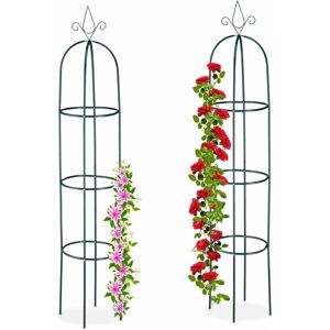Relaxdays Plant Support - 200cm, Set of 2, Green - Garden Trellis Relaxdays Plant Support - 200cm, Set of 2, Green - Garden Trellis