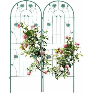 Relaxdays Növény támogatás - 2 db, Zöld, 150x50 cm Relaxdays Növény támogatás - 2 db, Zöld, 150x50 cm
