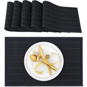 Relaxdays Bamboo Table Mats - Set of 12 - 30x45 cm Relaxdays Bamboo Table Mats - Set of 12 - 30x45 cm