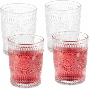Relaxdays Wasser Glas - Vintage Set 4, 300ml Relaxdays Wasser Glas - Vintage Set 4, 300ml