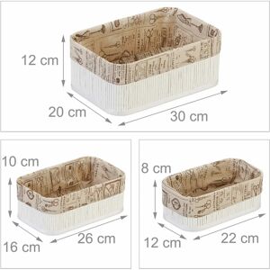 Relaxdays 10042386 Storage Box - Vintage Bambù Organizer for Bathroom & Kitchen Relaxdays 10042386 Storage Box - Vintage Bambù Organizer for Bathroom & Kitchen