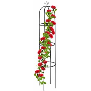 Relaxdays Plant Support - 190 cm Black Climbing Aid Relaxdays Plant Support - 190 cm Black Climbing Aid