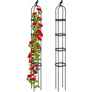 Relaxdays Plant Support Set - 188cm Obelisk for Climbing Plants Relaxdays Plant Support Set - 188cm Obelisk for Climbing Plants