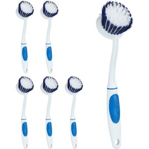 Relaxdays Set de Cepillos para Platos - Cerdas Semiduras, Mango Ergonómico Relaxdays Set de Cepillos para Platos - Cerdas Semiduras, Mango Ergonómico